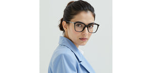 Dark Grey Rectangle Full Rim Unisex Eyeglasses by Vincent Chase-233710