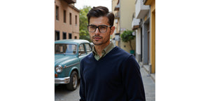 Dark Grey Rectangle Full Rim Unisex Eyeglasses by Vincent Chase-233710