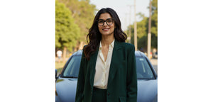 Dark Grey Rectangle Full Rim Unisex Eyeglasses by Vincent Chase-233710