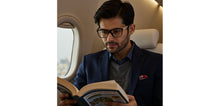 Load image into Gallery viewer, Dark Grey Rectangle Full Rim Unisex Eyeglasses by Vincent Chase-233710