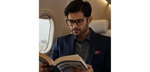 Dark Grey Rectangle Full Rim Unisex Eyeglasses by Vincent Chase-233710
