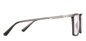 Dark Grey Rectangle Full Rim Unisex Eyeglasses by Vincent Chase-233710