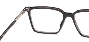 Dark Grey Rectangle Full Rim Unisex Eyeglasses by Vincent Chase-233710