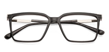 Load image into Gallery viewer, Dark Grey Rectangle Full Rim Unisex Eyeglasses by Vincent Chase-233710
