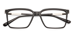 Dark Grey Rectangle Full Rim Unisex Eyeglasses by Vincent Chase-233710