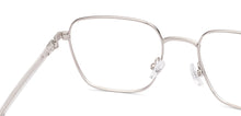 Load image into Gallery viewer, Silver Square Full Rim Unisex Eyeglasses by Vincent Chase-235212