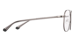 Dark Gunmetal Square Full Rim Unisex Eyeglasses by Vincent Chase-235215