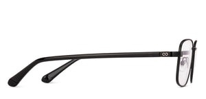 Black Rectangle Full Rim Unisex Eyeglasses by Vincent Chase-235217