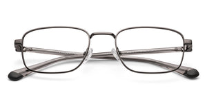 Dark Gunmetal Rectangle Full Rim Unisex Eyeglasses by Vincent Chase-235216