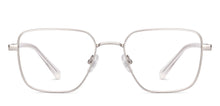 Load image into Gallery viewer, Silver Square Full Rim Unisex Eyeglasses by Vincent Chase-235220