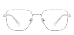 Silver Square Full Rim Unisex Eyeglasses by Vincent Chase-235220