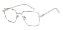 Load image into Gallery viewer, Silver Square Full Rim Unisex Eyeglasses by Vincent Chase-235220