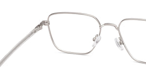 Silver Square Full Rim Unisex Eyeglasses by Vincent Chase-235220