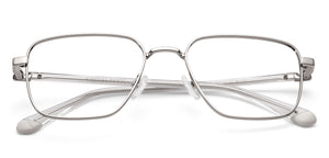 Silver Square Full Rim Unisex Eyeglasses by Vincent Chase-235220