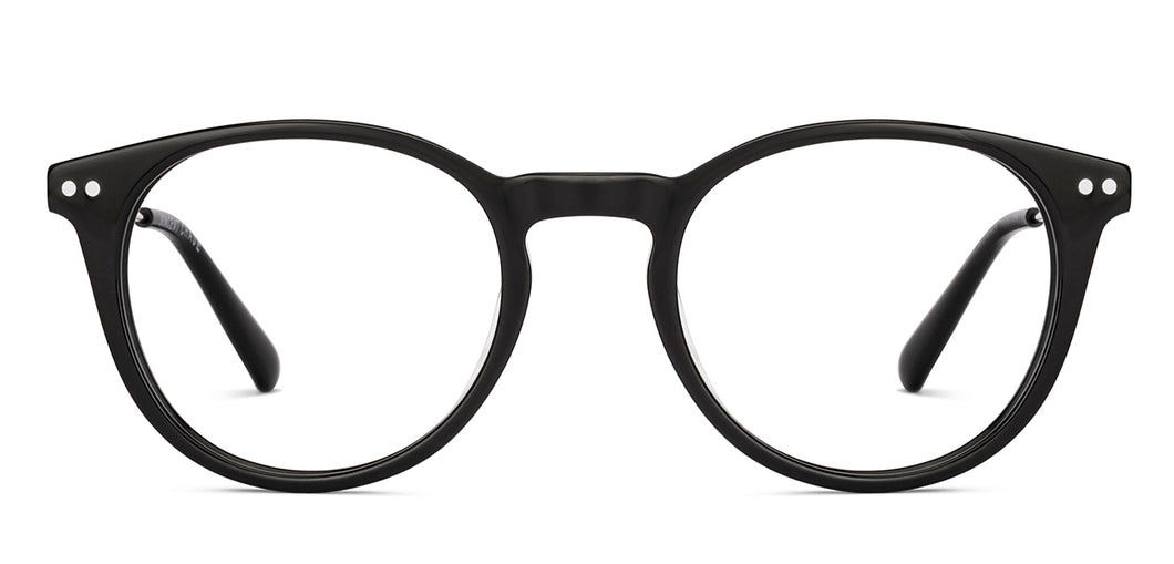 Black Round Full Rim Unisex Eyeglasses by Vincent Chase-235414