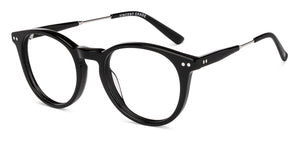Black Round Full Rim Unisex Eyeglasses by Vincent Chase-235414