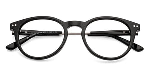 Black Round Full Rim Unisex Eyeglasses by Vincent Chase-235414