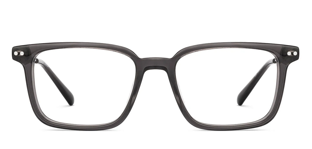 Dark Grey Rectangle Full Rim Unisex Eyeglasses by Vincent Chase-235416