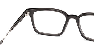 Dark Grey Rectangle Full Rim Unisex Eyeglasses by Vincent Chase-235416
