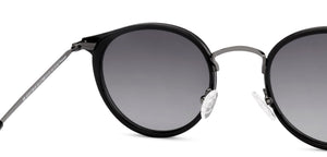 Black Round Full Rim Unisex Sunglasses by Vincent Chase Polarized-217966