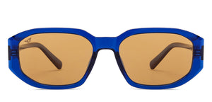 Blue Geometric Full Rim Unisex Sunglasses by Vincent Chase Online-206910