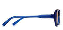 Load image into Gallery viewer, Blue Geometric Full Rim Unisex Sunglasses by Vincent Chase Online-206910