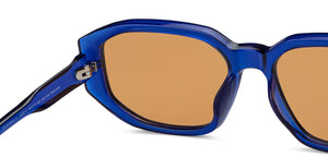 Blue Geometric Full Rim Unisex Sunglasses by Vincent Chase Online-206910