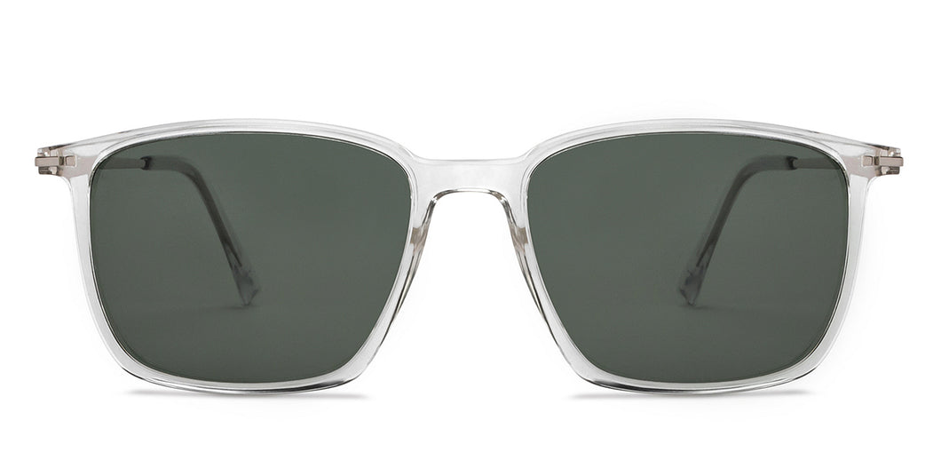 Transparent Rectangle Full Rim Unisex Sunglasses by Vincent Chase Online-207713