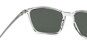 Transparent Rectangle Full Rim Unisex Sunglasses by Vincent Chase Online-207713