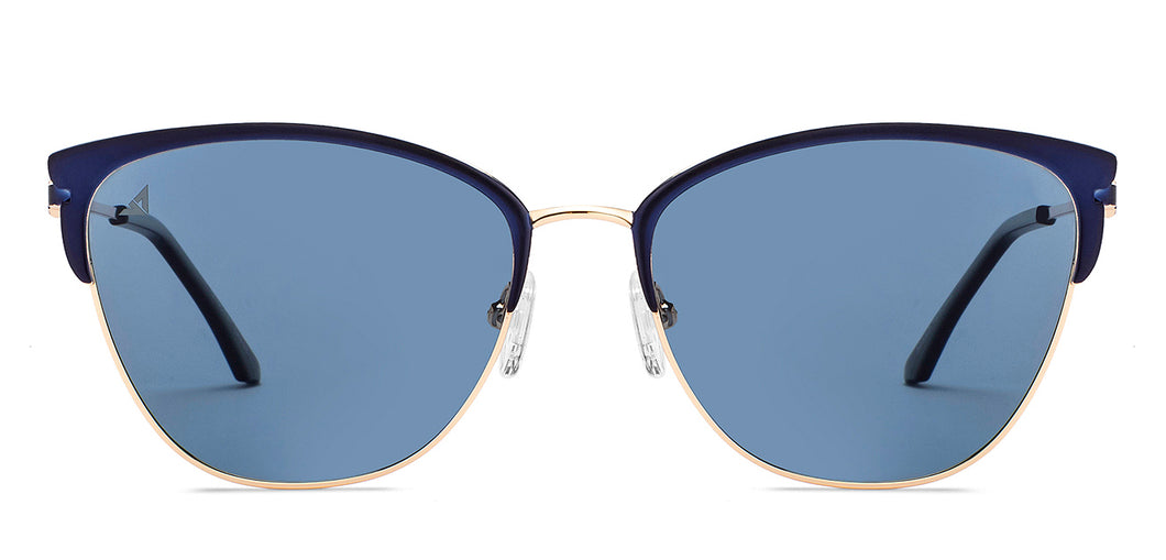 Gold Cat Eye Full Rim Women Sunglasses by Vincent Chase Online-210004