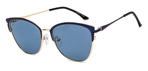 Gold Cat Eye Full Rim Women Sunglasses by Vincent Chase Online-210004