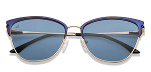 Gold Cat Eye Full Rim Women Sunglasses by Vincent Chase Online-210004