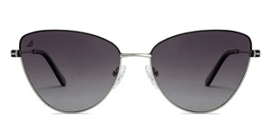 Silver Cat Eye Full Rim Women Sunglasses by Vincent Chase Polarized-210006