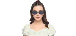Blue Cat Eye Full Rim Women Sunglasses by Vincent Chase Polarized-212319