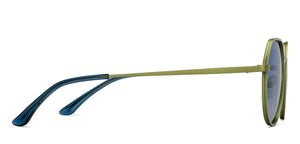 Green Geometric Full Rim Unisex Sunglasses by Vincent Chase Polarized-212596