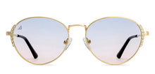 Load image into Gallery viewer, Gold Round Full Rim Women Sunglasses by Vincent Chase Polarized-212893