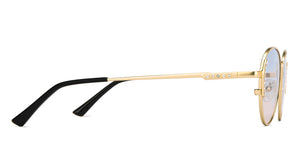 Gold Round Full Rim Women Sunglasses by Vincent Chase Polarized-212893