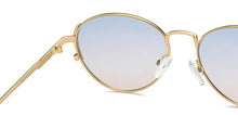 Load image into Gallery viewer, Gold Round Full Rim Women Sunglasses by Vincent Chase Polarized-212893