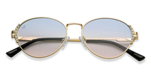 Load image into Gallery viewer, Gold Round Full Rim Women Sunglasses by Vincent Chase Polarized-212893