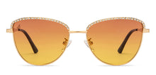 Load image into Gallery viewer, Gold Cat Eye Full Rim Women Sunglasses by Vincent Chase Polarized-212905