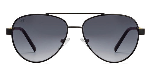 Black Aviator Full Rim Unisex Sunglasses by Vincent Chase-213205