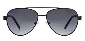 Black Aviator Full Rim Unisex Sunglasses by Vincent Chase-213205