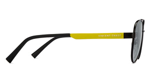 Black Aviator Full Rim Unisex Sunglasses by Vincent Chase-213205