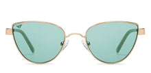 Load image into Gallery viewer, Gold Cat Eye Full Rim Women Sunglasses by Vincent Chase Online-213217