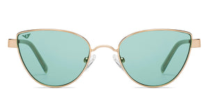 Gold Cat Eye Full Rim Women Sunglasses by Vincent Chase Online-213217