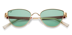 Gold Cat Eye Full Rim Women Sunglasses by Vincent Chase Online-213217