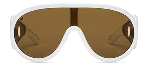 White Wayfarer Full Rim Unisex Sunglasses by Vincent Chase Online-214471