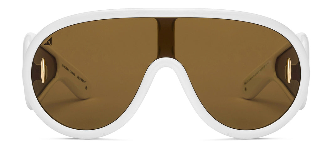 White Wayfarer Full Rim Unisex Sunglasses by Vincent Chase Online-214471