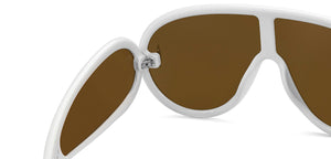 White Wayfarer Full Rim Unisex Sunglasses by Vincent Chase Online-214471