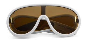 White Wayfarer Full Rim Unisex Sunglasses by Vincent Chase Online-214471